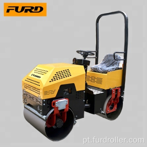 Mini compactador vibratório hidráulico do asfalto do rolo de estrada 1000kg (FYL-880)